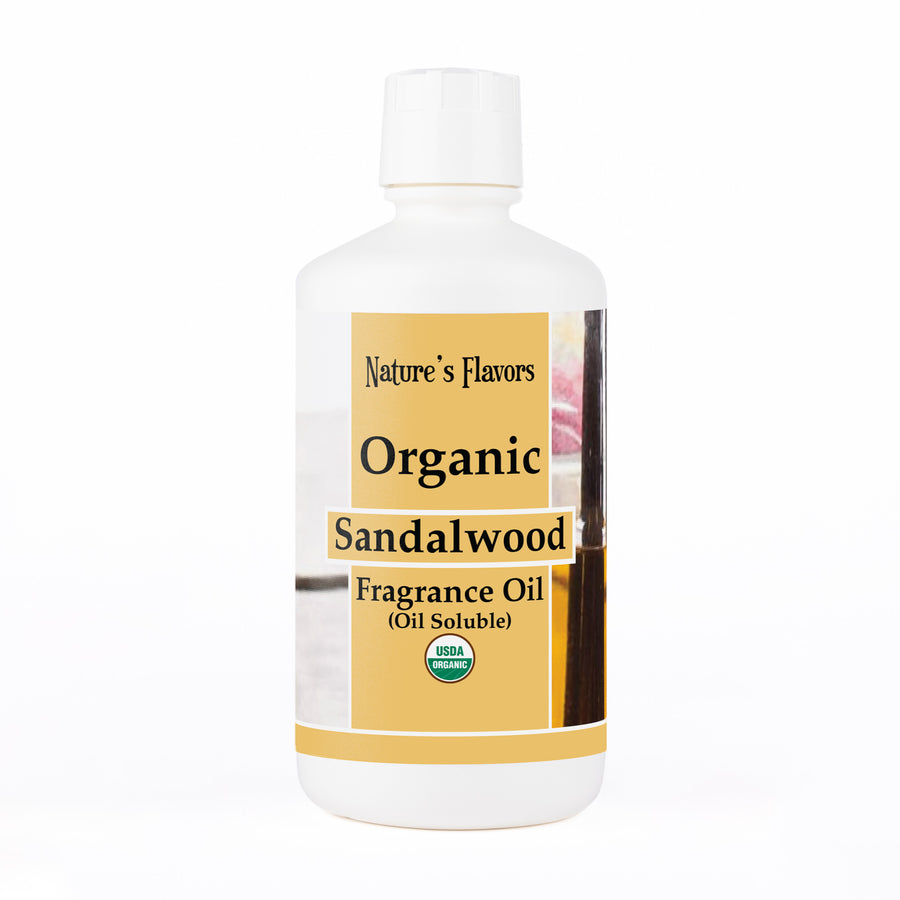 Sandalwood Fragrance Oil (Oil Soluble), Organic