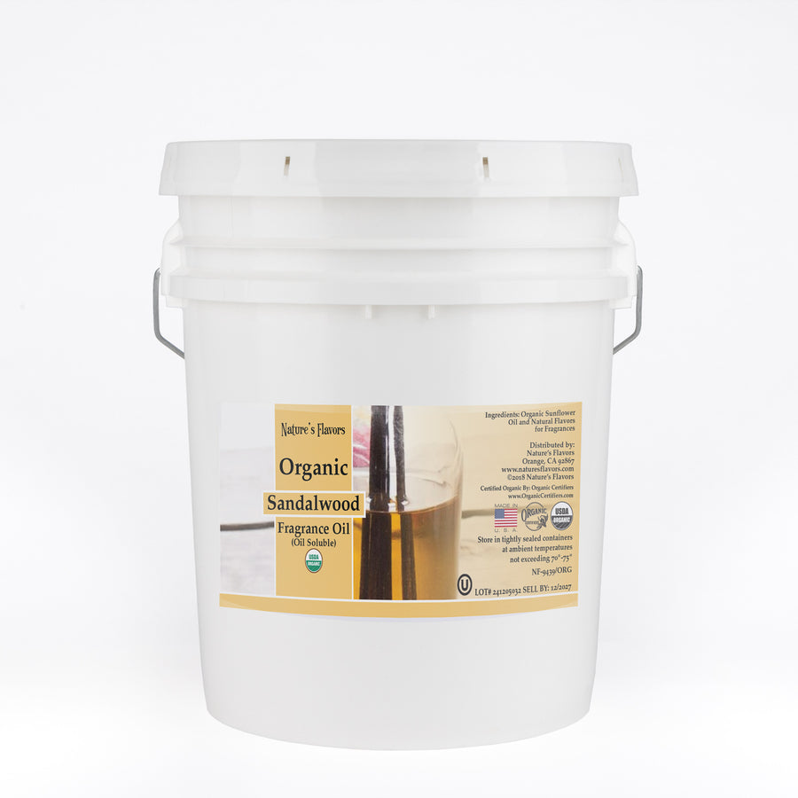 Sandalwood Fragrance Oil (Oil Soluble), Organic