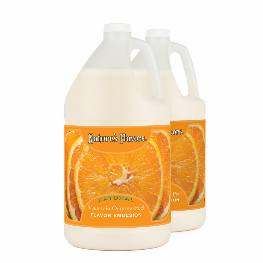 Valencia Orange Peel Flavor Emulsion for High Heat Applications