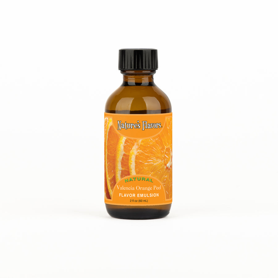 Valencia Orange Peel Flavor Emulsion for High Heat Applications