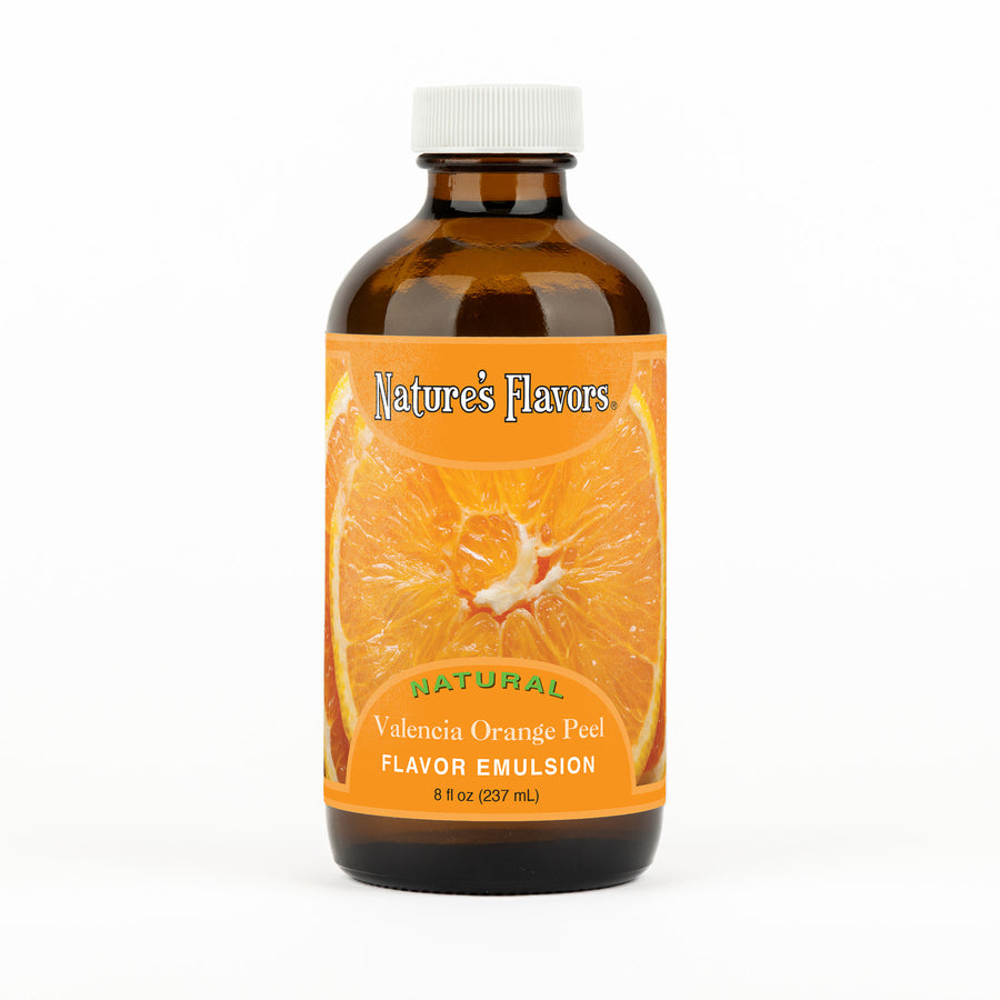 Valencia Orange Peel Flavor Emulsion for High Heat Applications
