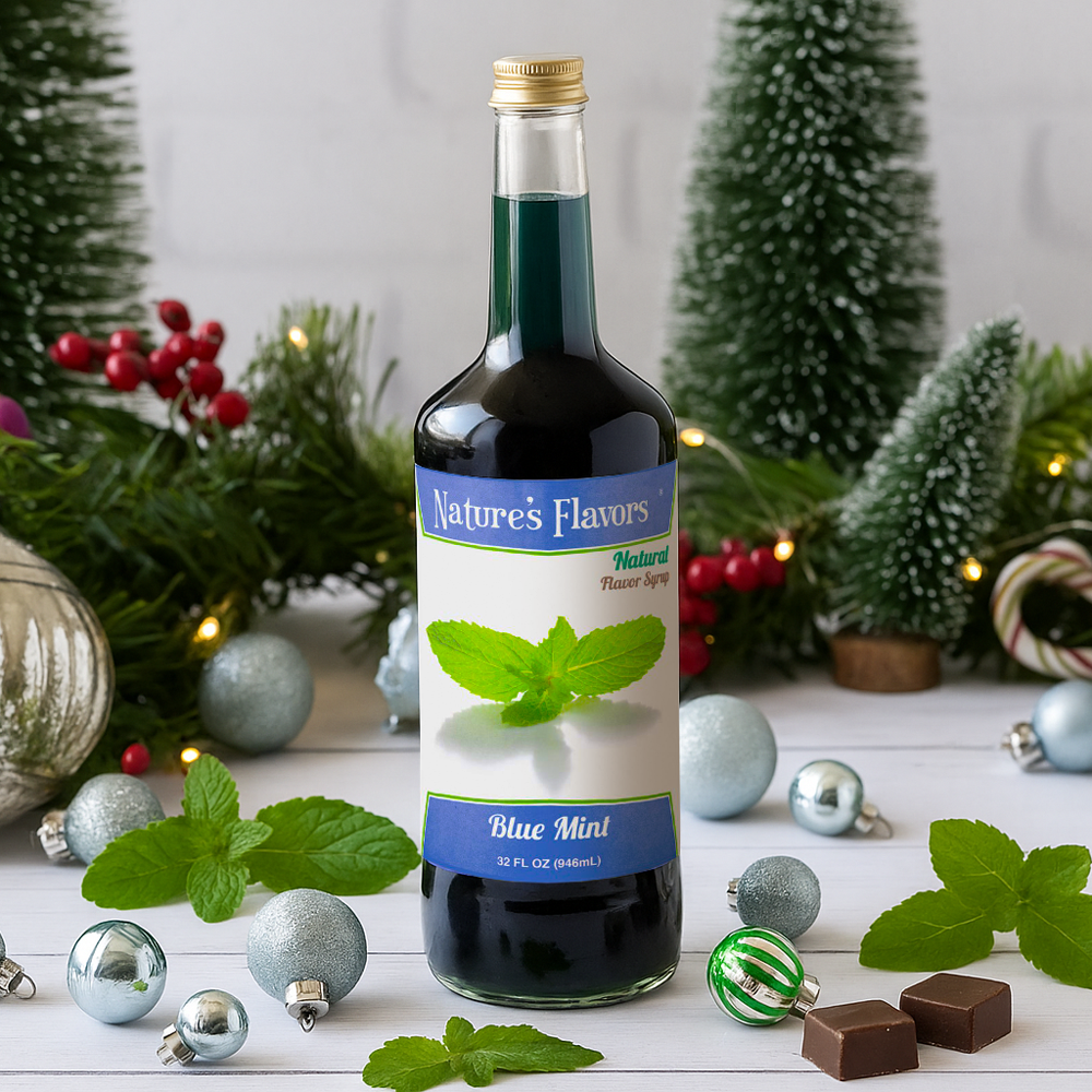 Blue Mint Flavor Syrup, Natural