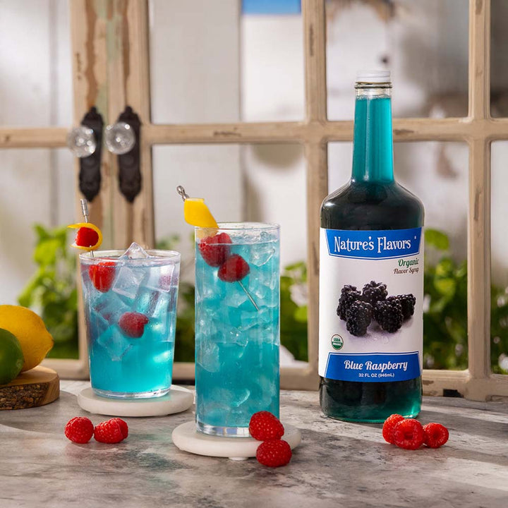 Blue Raspberry Syrup, Organic