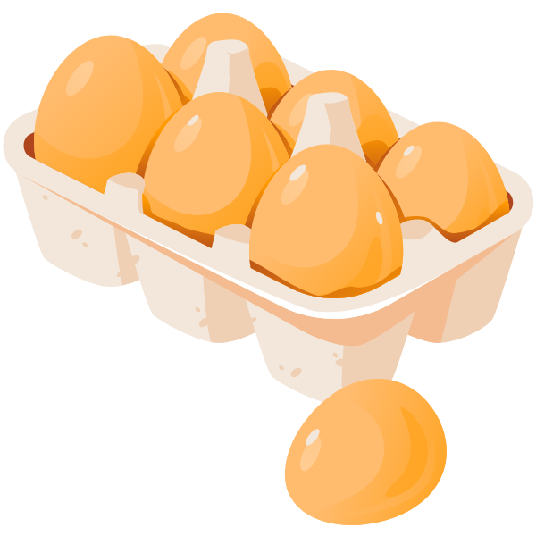 Graphic of a carton of eggs
