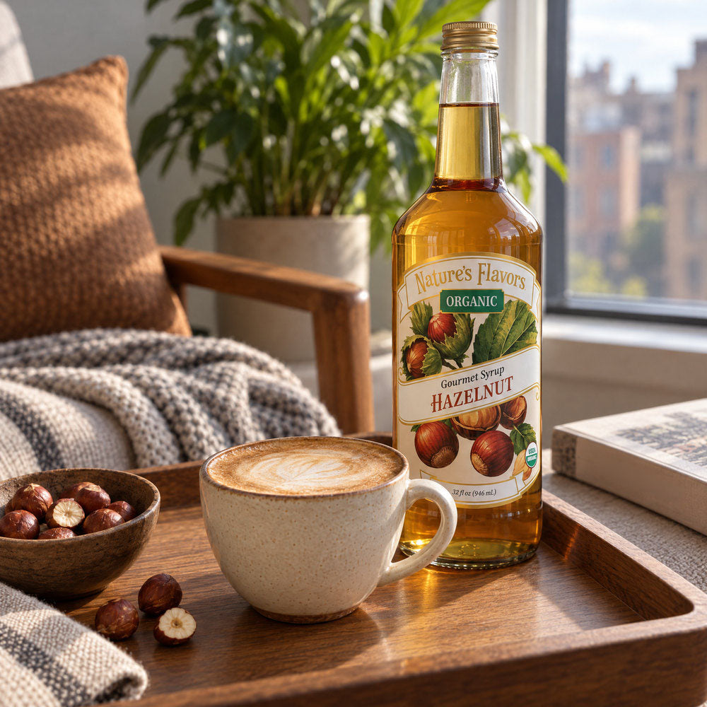 Slow down with a hazelnut latte.