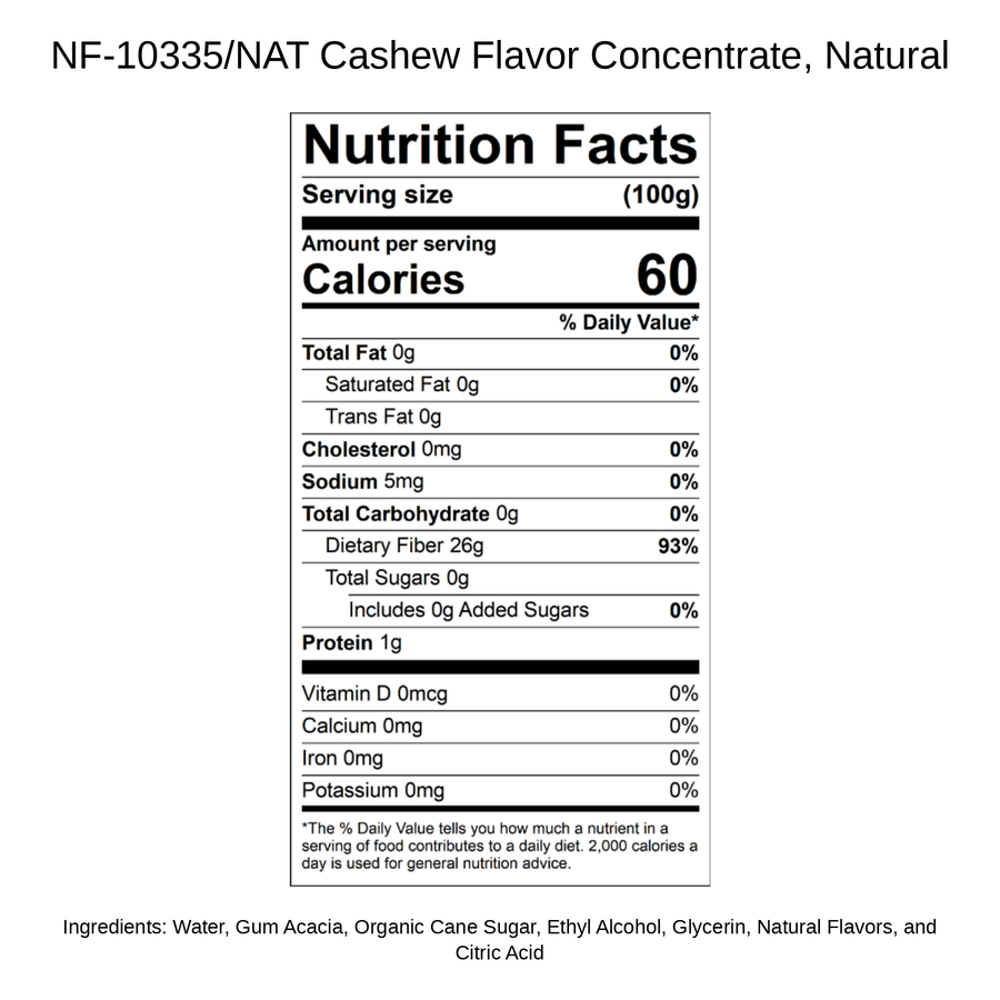 Cashew Flavor Concentrate, Natural