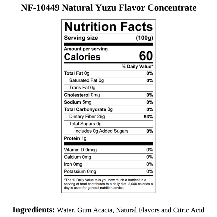 Yuzu Flavor Concentrate, Natural