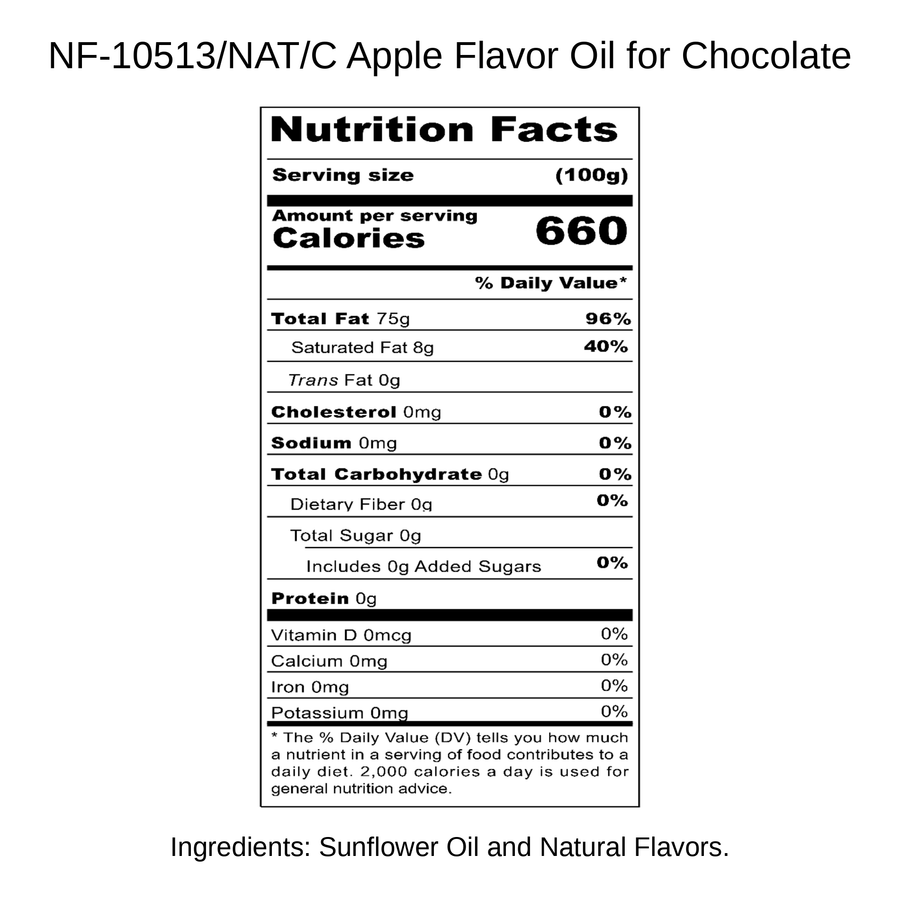 Apple Flavor Oil for Chocolate