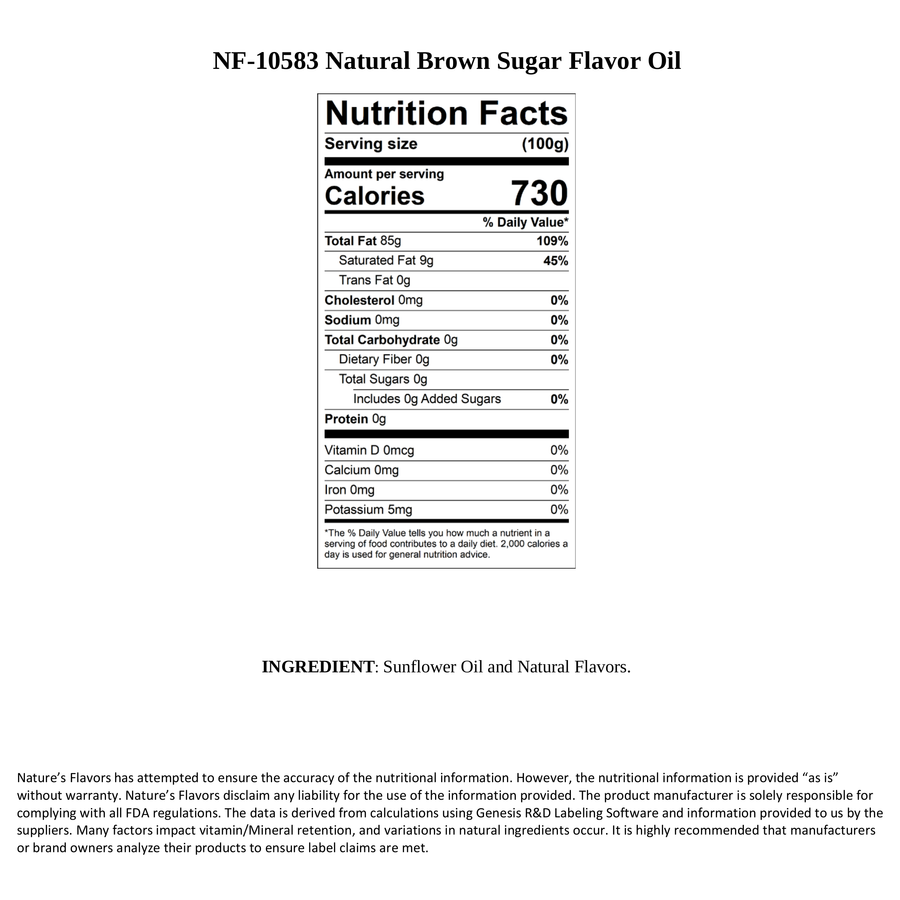 Brown Sugar Flavor Oil for Lip Balm
