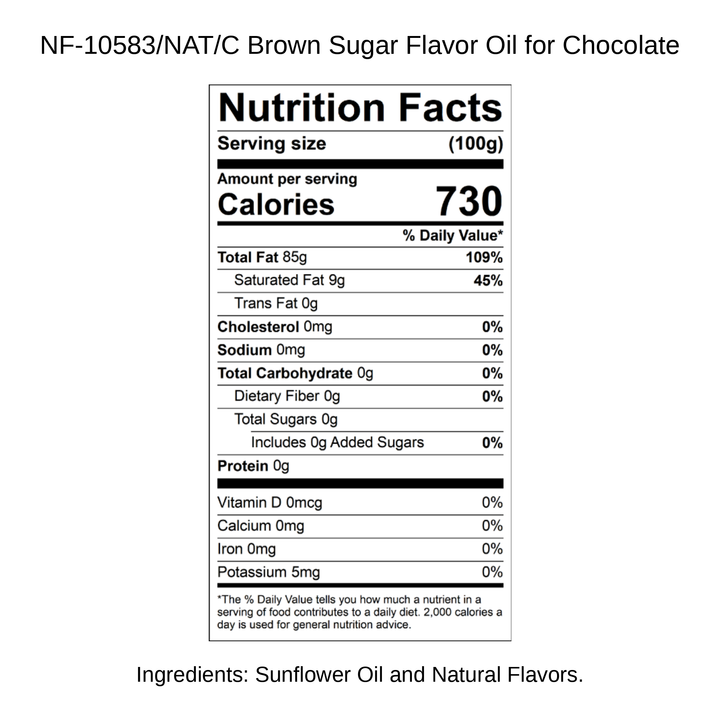 Brown Sugar Flavor Oil for Chocolate
