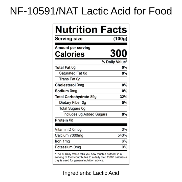 Lactic Acid for Food