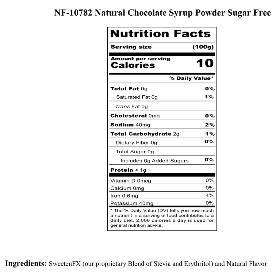 Chocolate Syrup Powder, Sugar-Free