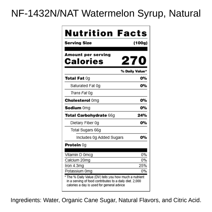 Watermelon Syrup, Natural