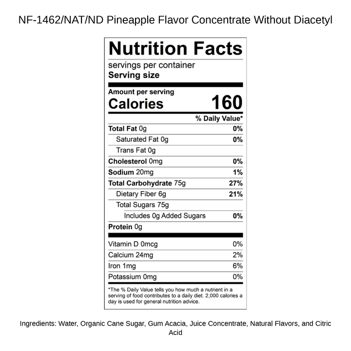 Pineapple Flavor Concentrate Without Diacetyl