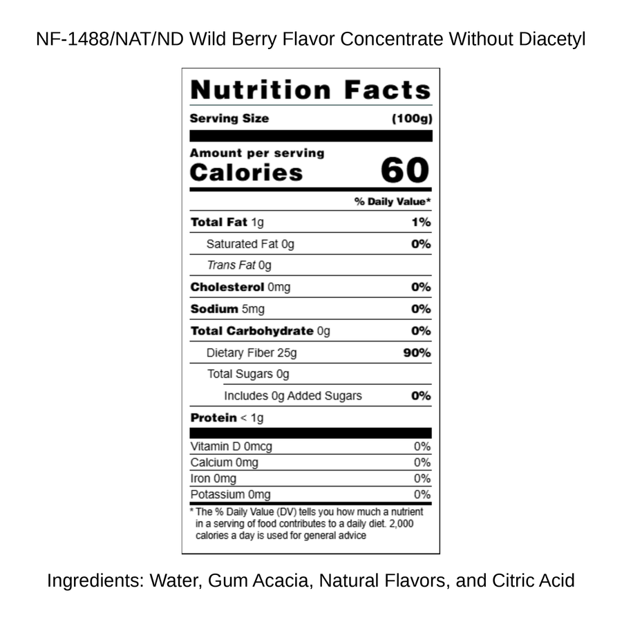Wild Berry Flavor Concentrate Without Diacetyl