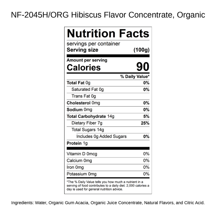 Hibiscus Flavor Concentrate, Organic