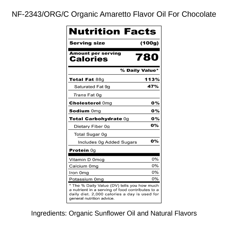 Organic Amaretto Flavor Oil For Chocolate