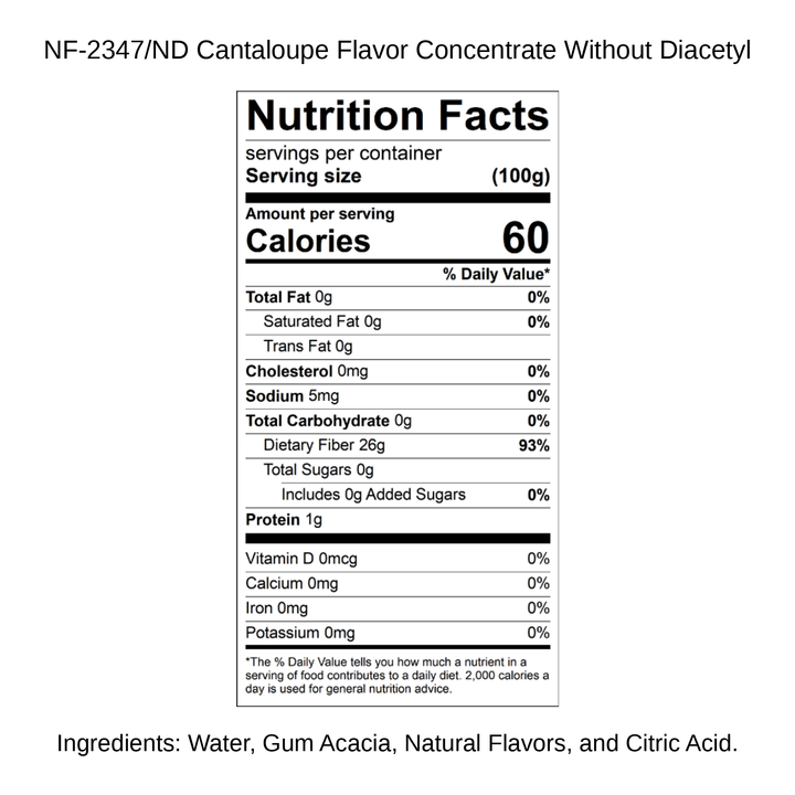 Cantaloupe Flavor Concentrate Without Diacetyl