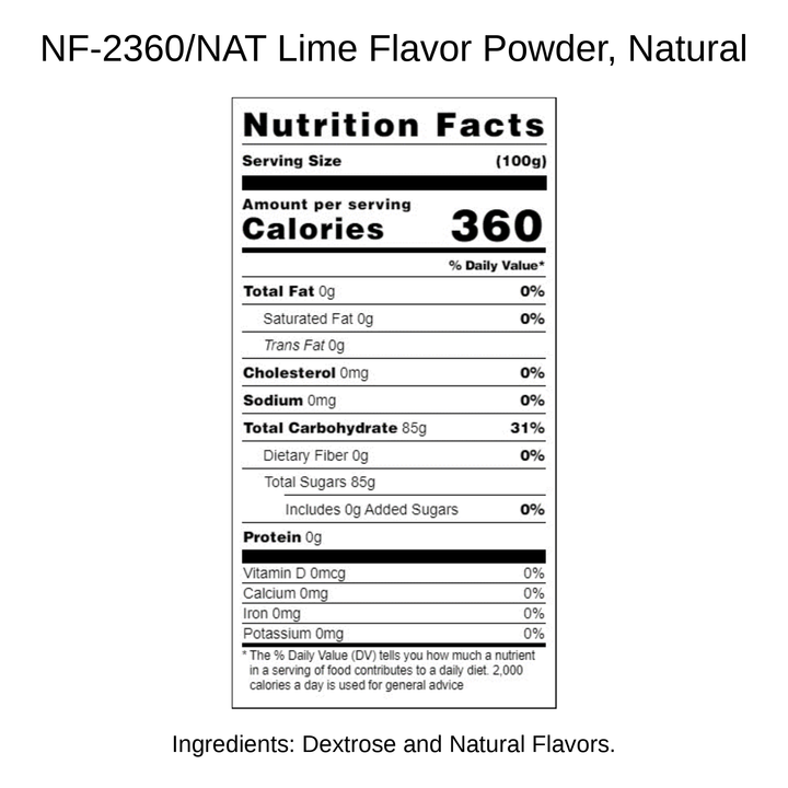 Lime Flavor Powder, Natural