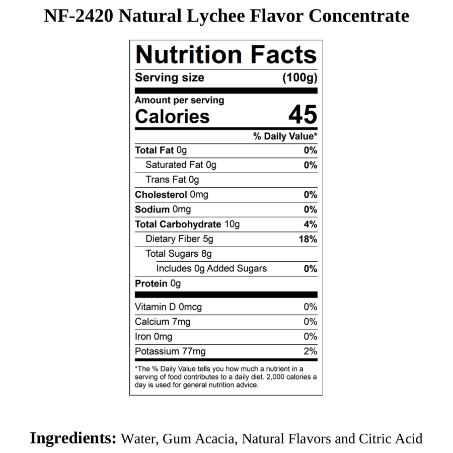 Lychee Flavor Concentrate, Natural