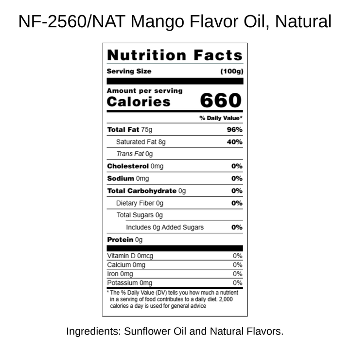 Mango Flavor Oil, Natural