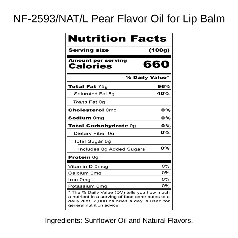 Pear Flavor Oil for Lip Balm
