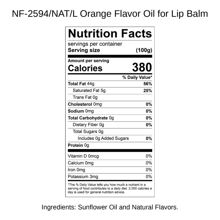 Orange Flavor Oil for Lip Balm