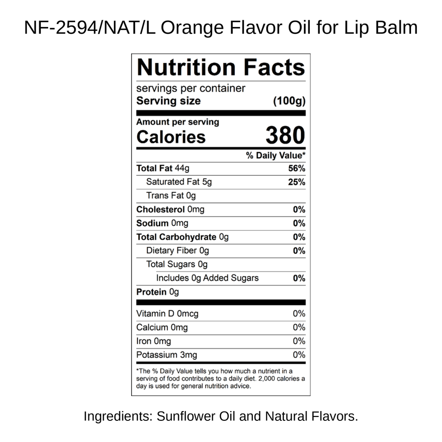 Orange Flavor Oil for Lip Balm