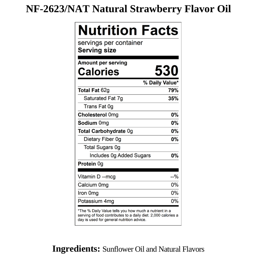 Strawberry Flavor Oil, Natural