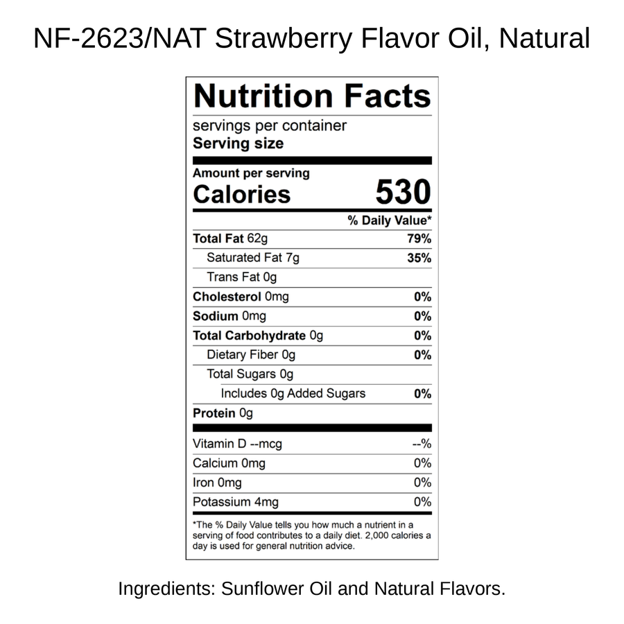 Strawberry Flavor Oil, Natural