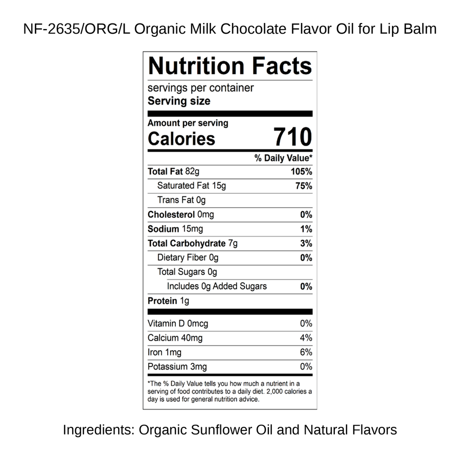 Organic Milk Chocolate Flavor Oil for Lip Balm