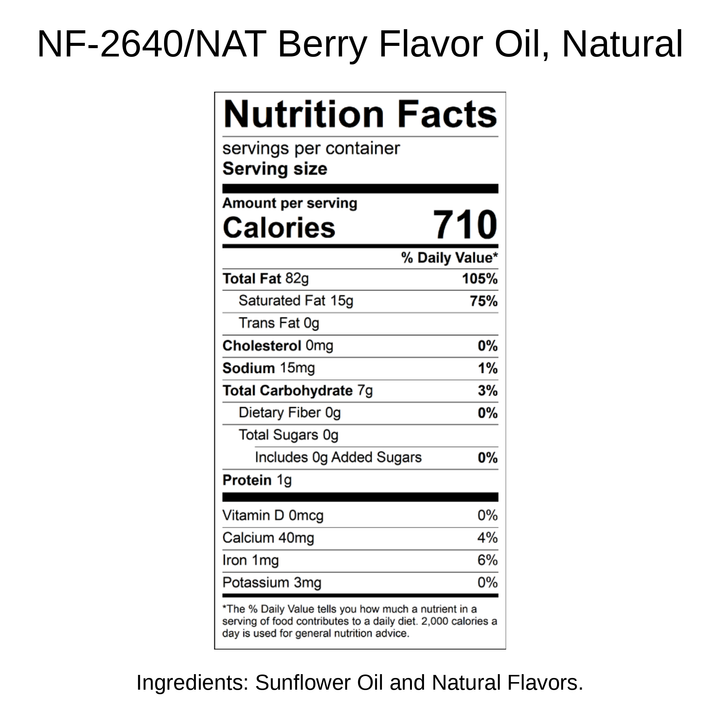 Berry Flavor Oil, Natural
