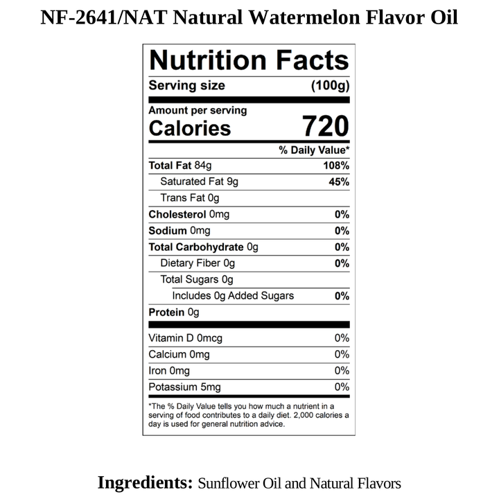 Watermelon Flavor Oil, Natural