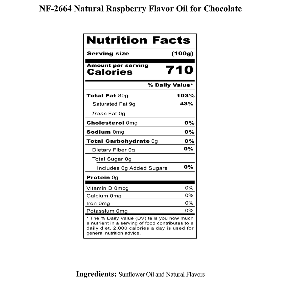 Raspberry Flavor Oil for Chocolate
