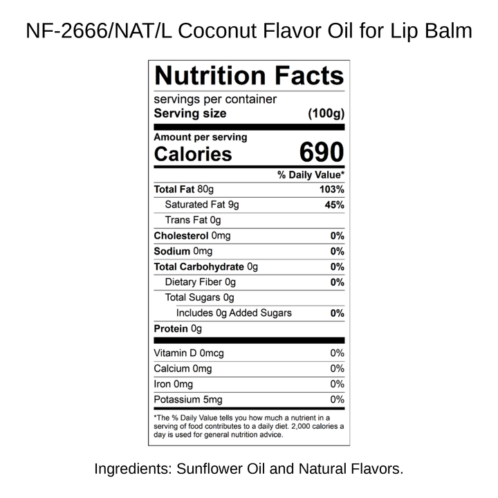 Coconut Flavor Oil for Lip Balm