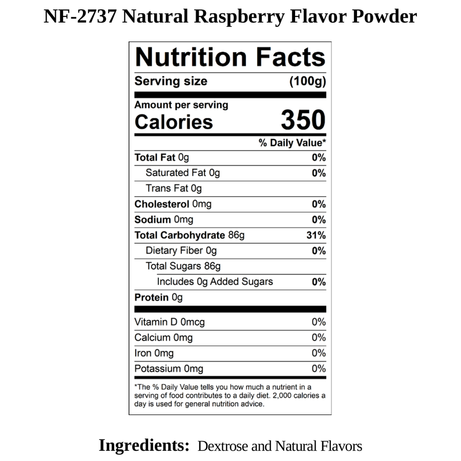 Raspberry Flavor Powder, Natural