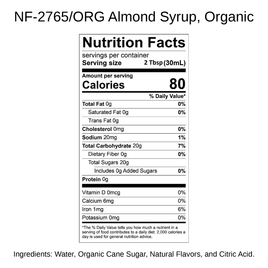 Almond Syrup, Organic