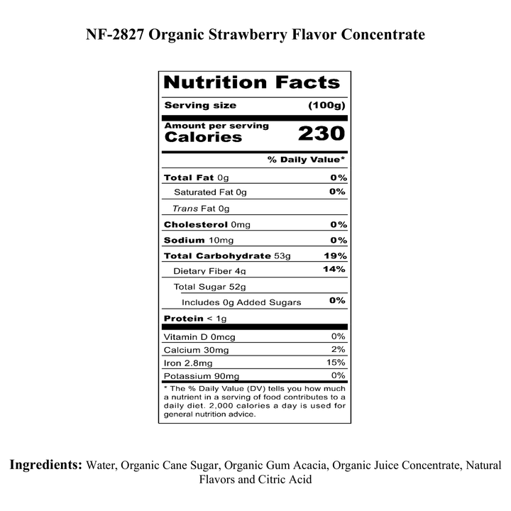 Strawberry Flavor Concentrate, Organic