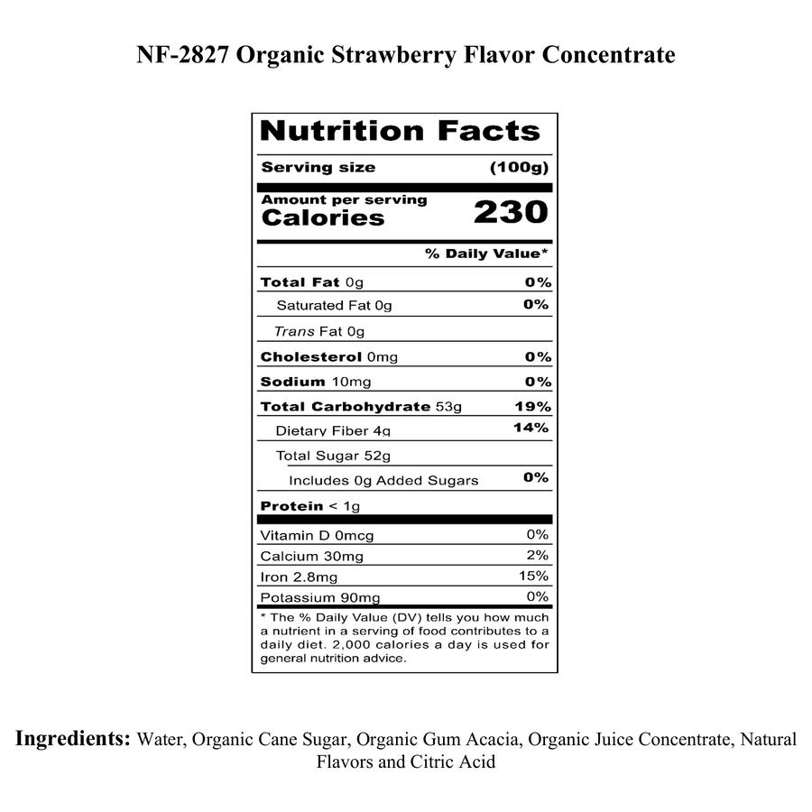 Strawberry Flavor Concentrate, Organic