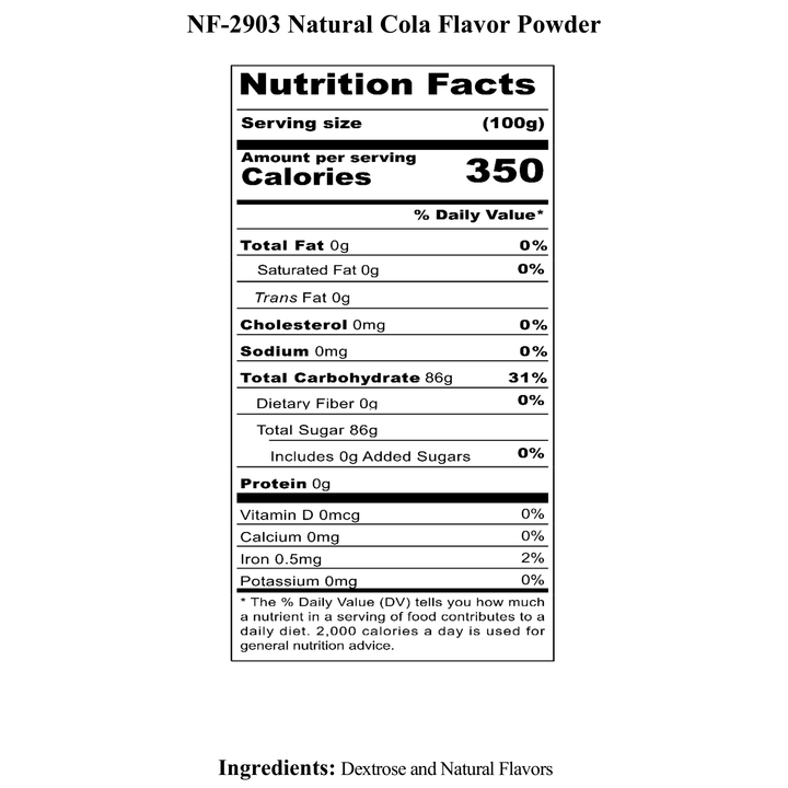 Cola Flavor Powder, Natural