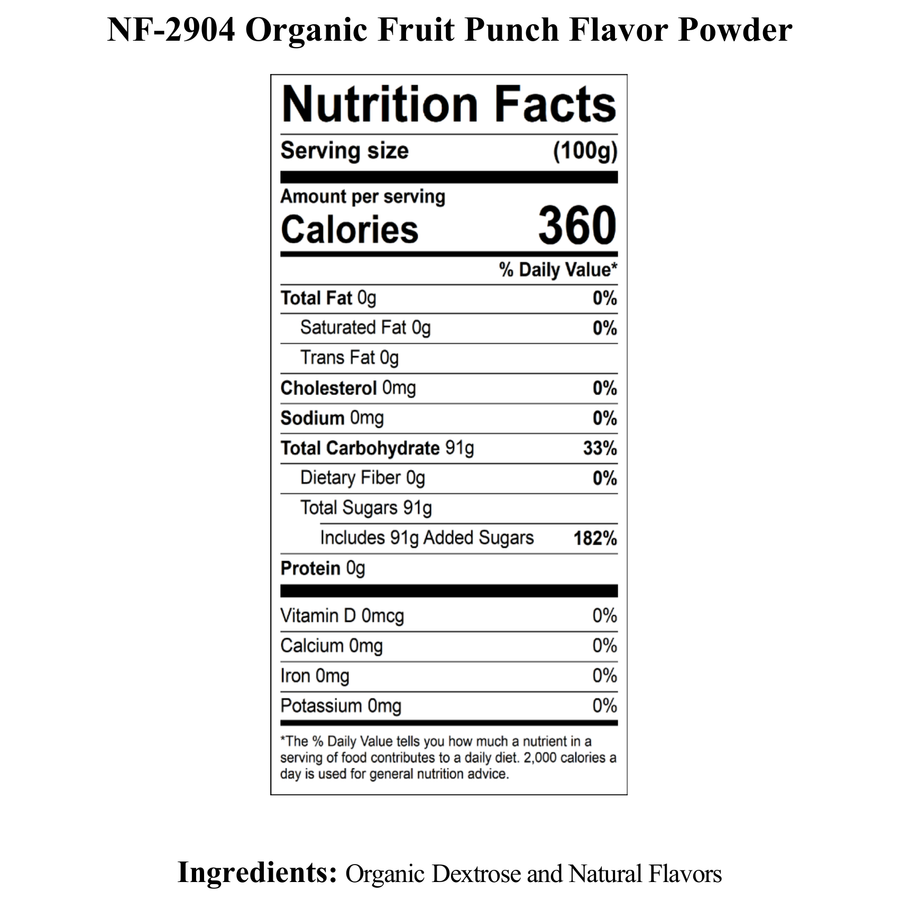 Fruit Punch Flavor Powder, Organic