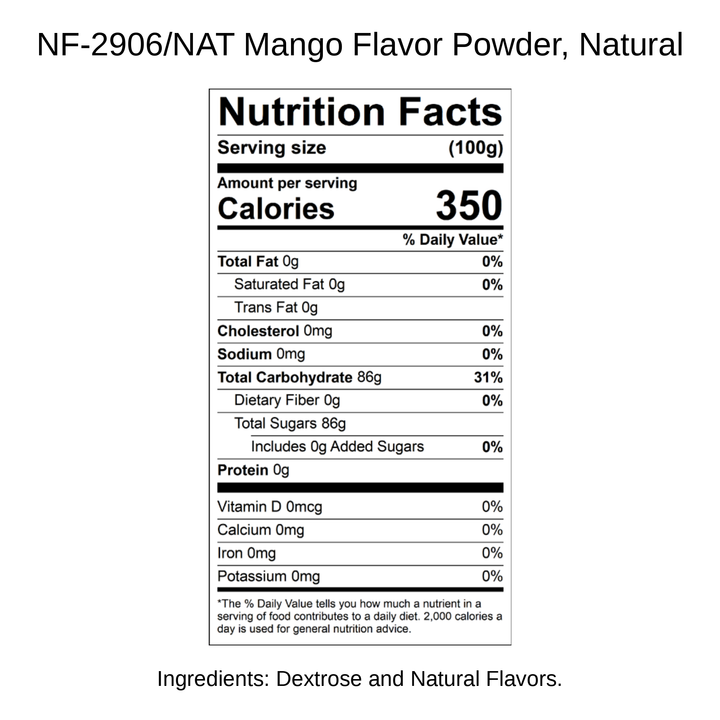 Mango Flavor Powder, Natural