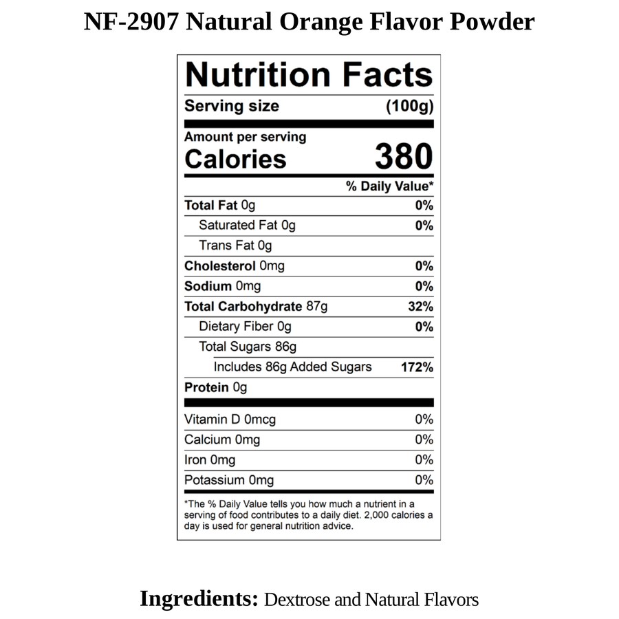 Orange Flavor Powder, Natural