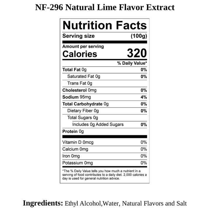Lime Flavor Extract, Natural