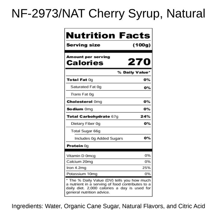 Cherry Syrup, Natural