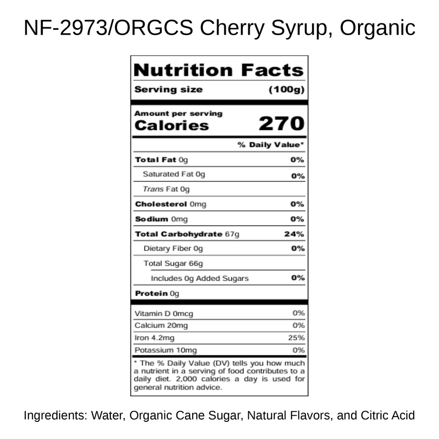 Cherry Syrup, Organic