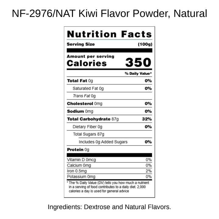 Kiwi Flavor Powder, Natural