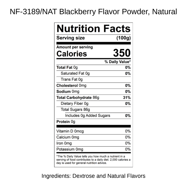 Blackberry Flavor Powder, Natural