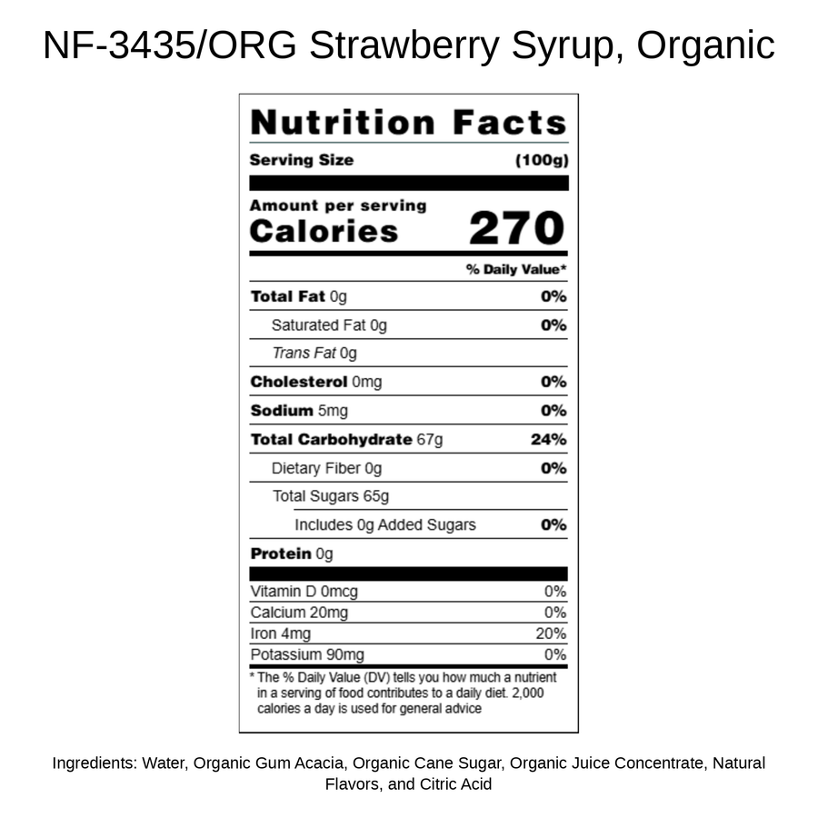 Strawberry Syrup, Organic