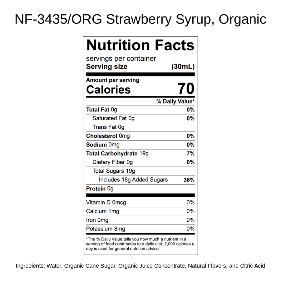 Strawberry Syrup, Organic